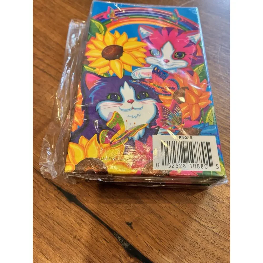 NEW 90’s VTG Lisa Frank Flip Outs Organizer / Stationary W/ Sunflower Kittens
